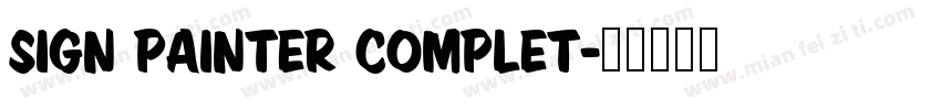 Sign Painter Complet字体转换